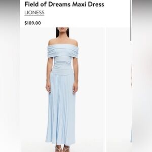 Lioness Light Blue Strapless Maxi Dress